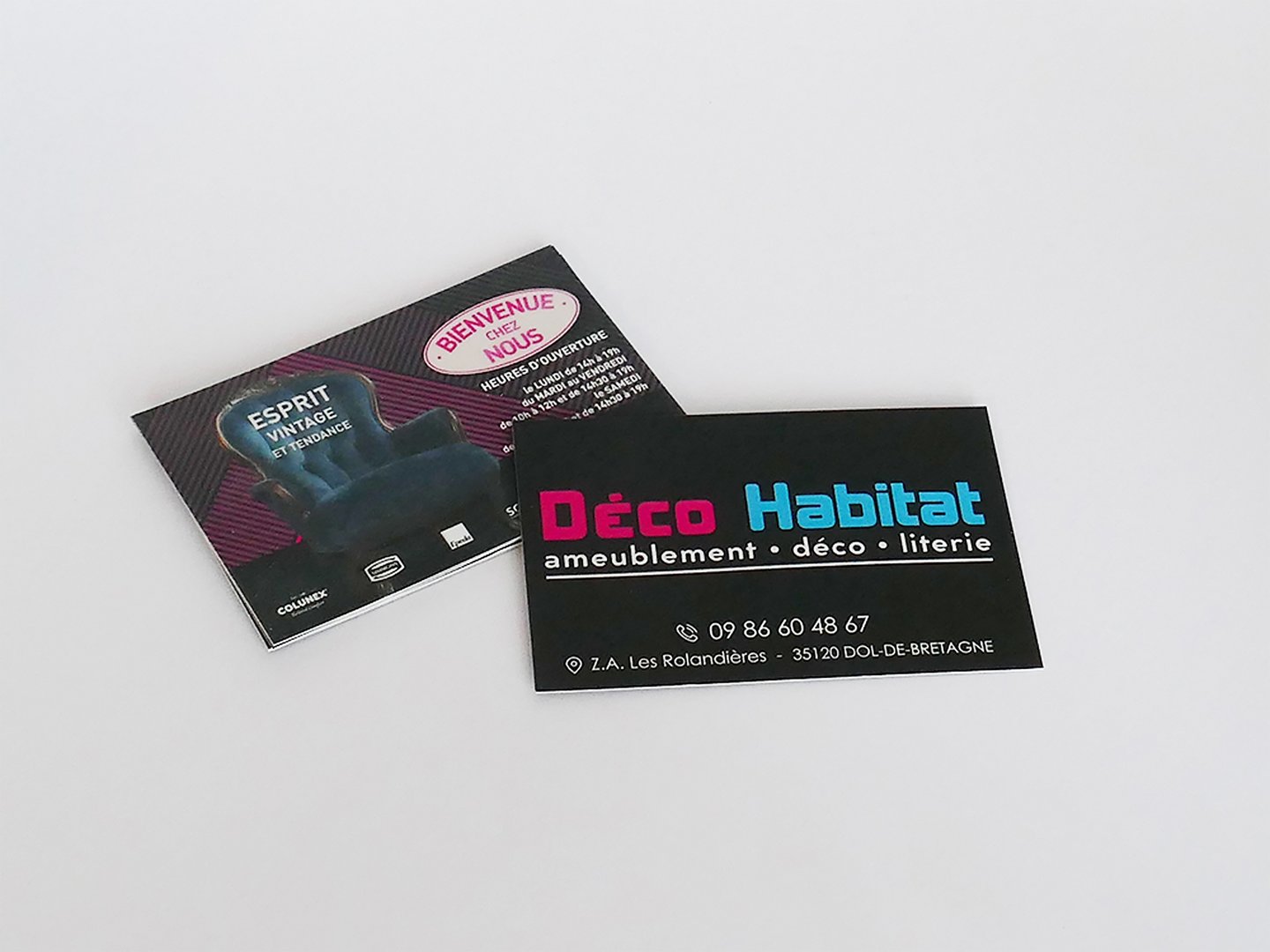 Cartes de visite Déco Habitat pour l'ameublement et la décoration